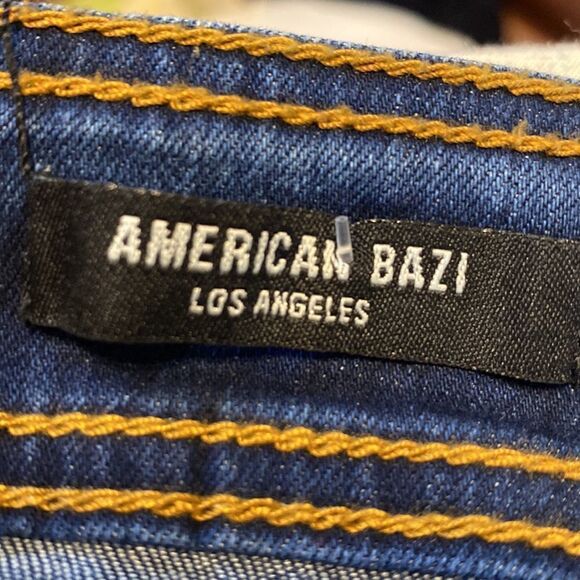 Denim Jacket Off the shoulder crop top jacket small - Picture 7 of 9